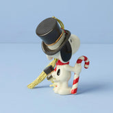 Snoopy & Woodstock With Candycane Orn